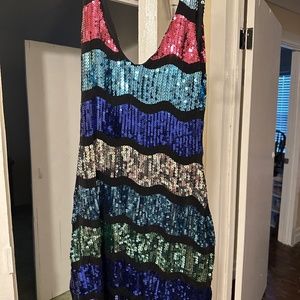 Multicolored Party Dress